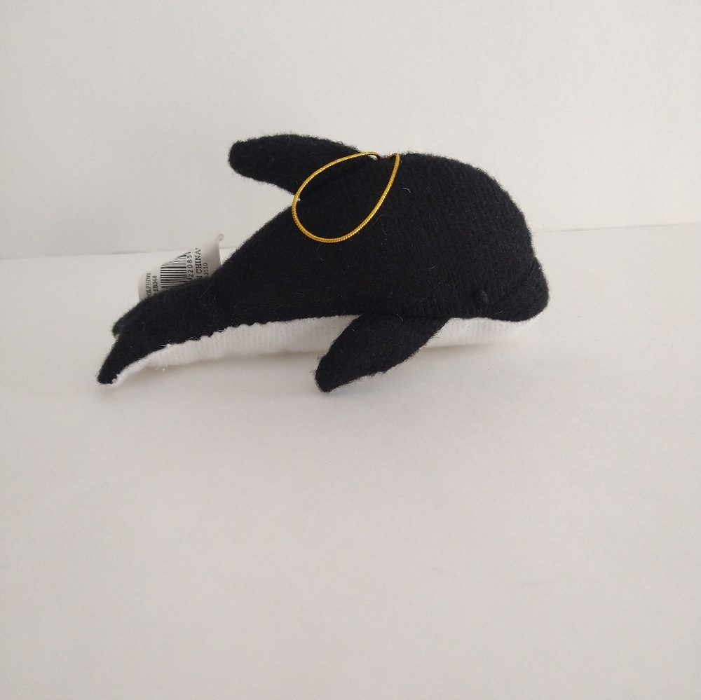 CP Inc Mini Dolphin Orca Killer Whale Black White 5" Stuffed Animal Keychain